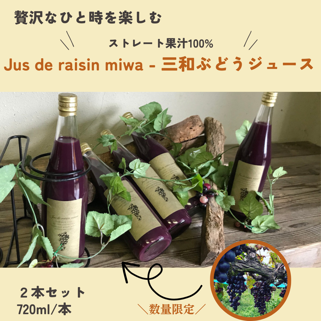 三和ぶどうジュース 2本セット【朔】
