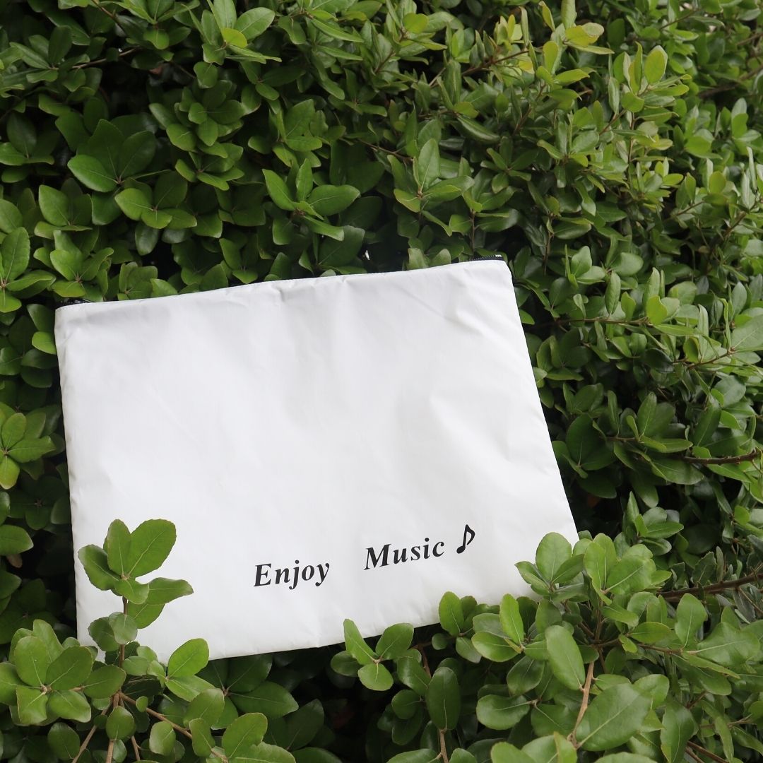Eco A4サイズポーチ「Enjoy music」