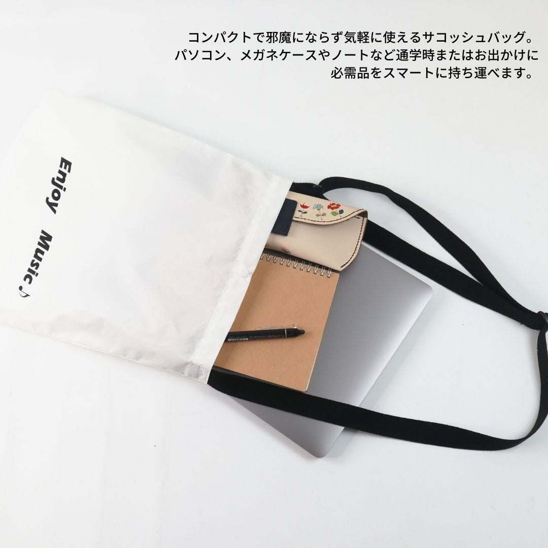 Eco サコッシュ「Enjoy music」