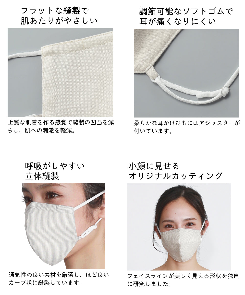 Fabric Care Mask, Organic Cotton Type, 2-Pack