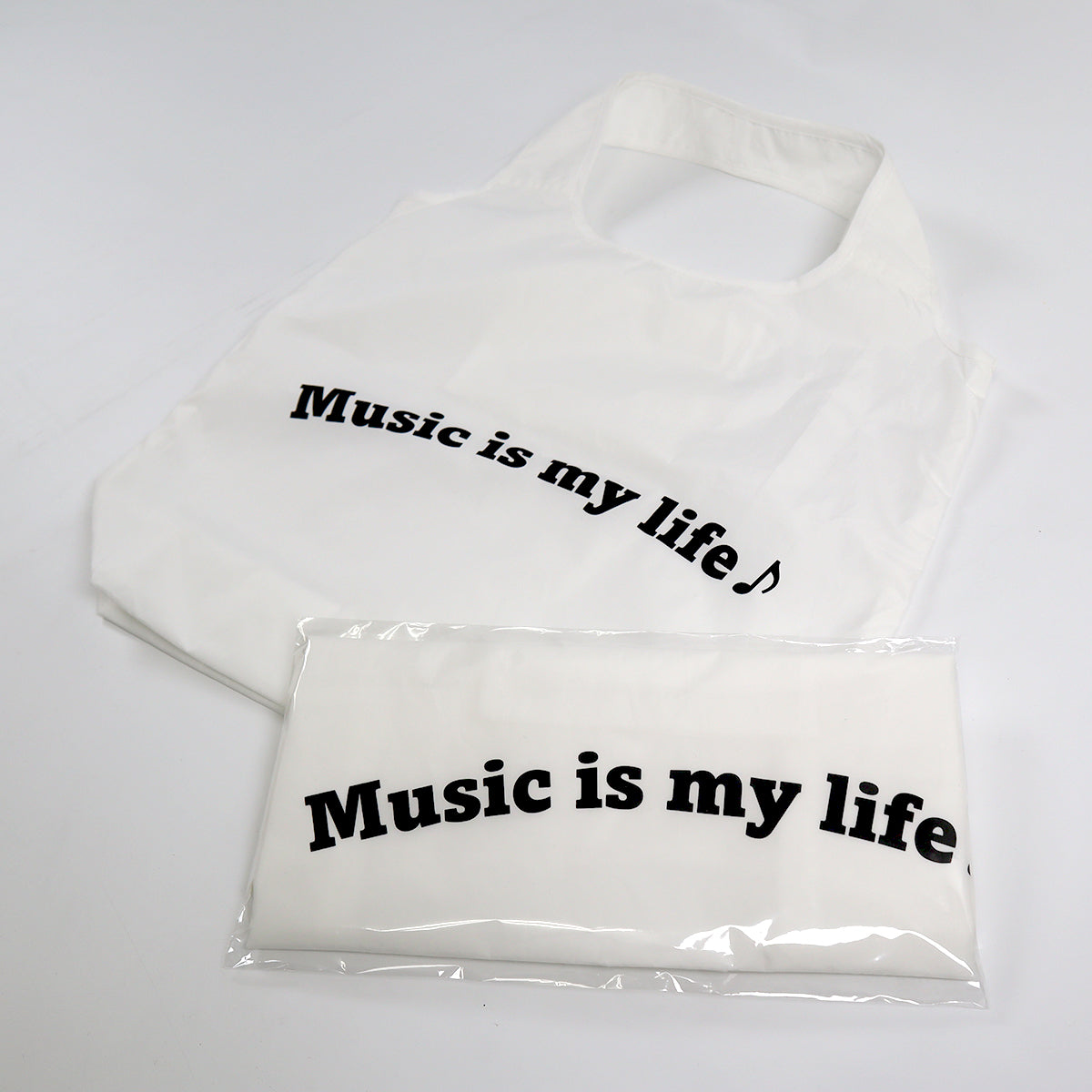 Music is my lifeポータブルエコバッグ