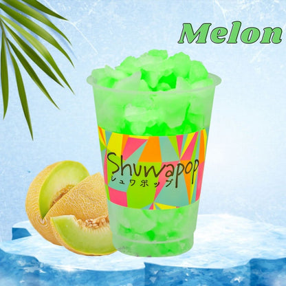 [World's First!] Carbonated Ice Shuva Pop (Lemon, Soda, Melon, Grape) 